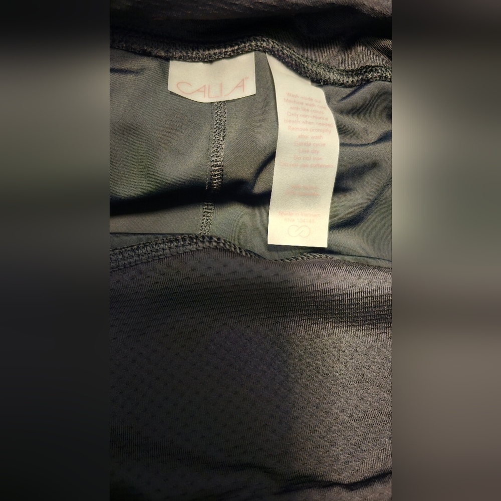 Calia Womens Metallic Gray Dark Pewter 7/8 Leggings Size Large NWOT - Picture 8 of 9